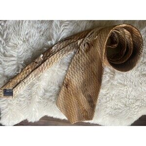 Enrico Capucci Geometric Neck Tie Red Black 100% Silk Handmade Mens